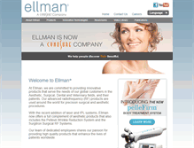 Tablet Screenshot of ellman.com